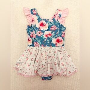 Floral Skirted Leotard